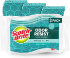 Scotch-Brite Odor Resist Heavy Duty Scrub Sponge, Dishwasher-Safe Kitchen by Scotch-Brite