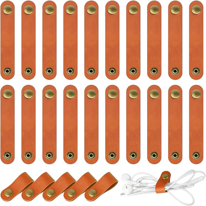 20 Pcs Leather Cord Organizer by Unknown