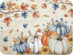 Fall Pumpkin Dish Drying Mat for Kitchen Counter 18x24 Inch Vintage Autumn by Kawani