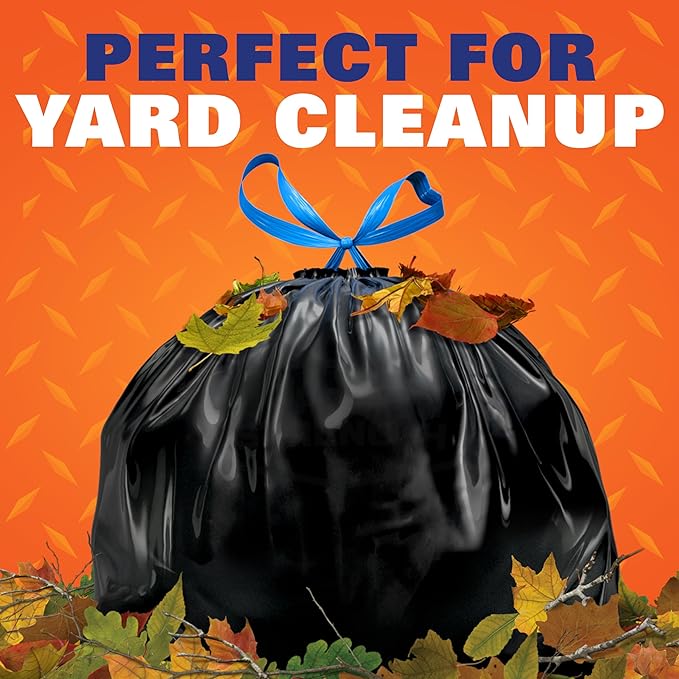 Hefty Strong Lawn & Leaf Trash Bags, 39 Gallon - Image 3