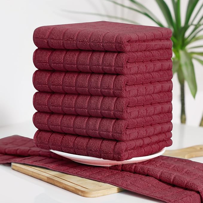 Homaxy Premium Cotton Kitchen Towels 16"x 28", Large Natural Ring Spun 390 GSM - Image 8