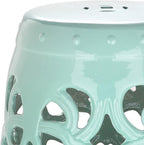 Safavieh Imperial Vine Ceramic Decorative Garden Stool, Light Blue - Image 4