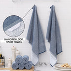 Homaxy Premium Kitchen Towels, Large Cotton Kitchen Hand Towels, Flat and Terry - Image 3