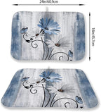 Rustic Daisy Floral Dish Drying Mats 18x24 Inches - Image 2