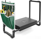 FLINTER Garden Kneeler and Seat, 10.2" Wider Heavy Duty Thick Gardening Bench for Kneeling and Seat - Multifunctional Kneeler Bench, Gardening Gifts for Women, Seniors Grandparents, Black by FlinterOfficial