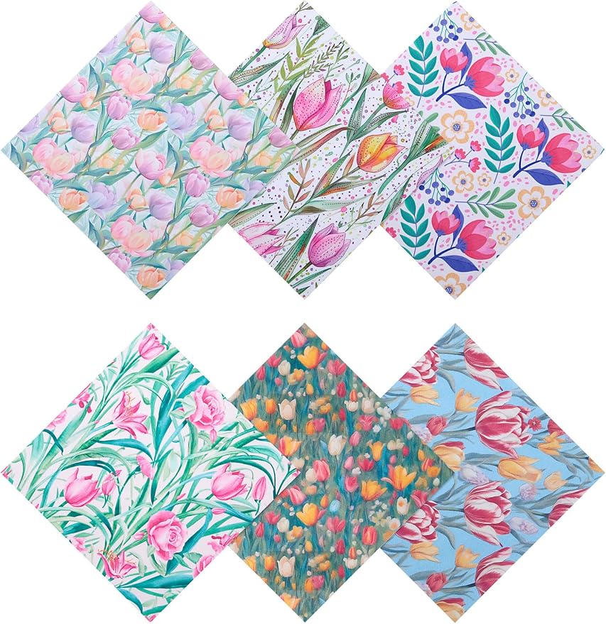 6PCS Thickened Glasses Cleaning Cloth Elegant Flower Design Microfiber Cleaning by BszykzDXI
