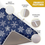 Winter Blue Snowflake Dish Drying Mat - Image 4