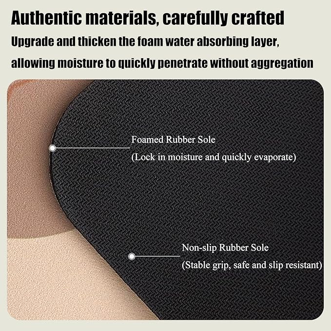 Dish Drying Mat, Retro Quick Drying Water Draining Mat - Image 3