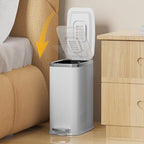 Stainless Steel Bathroom Trash Can - Image 3