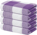 Homaxy 100% Cotton Waffle Weave Check Plaid Kitchen Towels, 13 x 28 Inches by Homaxy