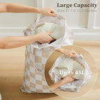Checkered 2 Pcs Large Travel Laundry Bags - Image 6