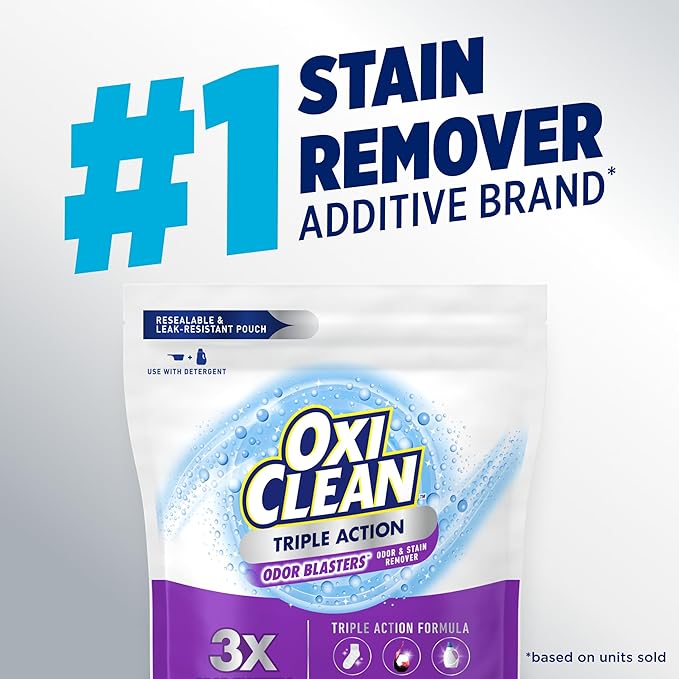 OxiClean Triple Action Odor Blasters Odor and Stain Remover Powder, Use - Image 9