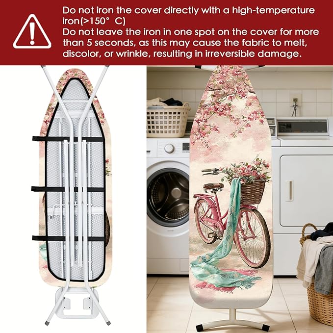 Nuxovilar Ironing Board Cover Needle Cotton 15x54 Inches | Ironing Board Cover - Image 6
