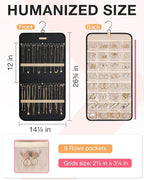 BAGSMART Hanging Jewelry Organizer Storage Roll - Image 5