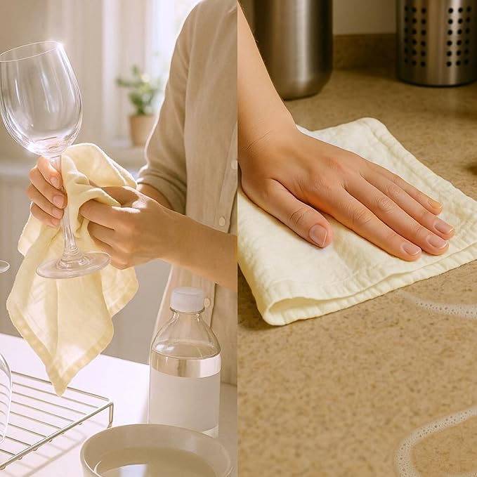 Flour Sack Towels | Tea Towel for Crafts| Kitchen Dish Cotton Blank Towel for - Image 6