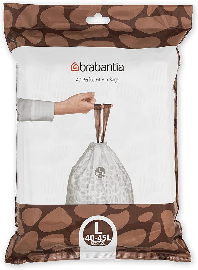 Brabantia PerfectFit Trash Bags Thick Plastic Trash Can Liners by BrabantiaUSA