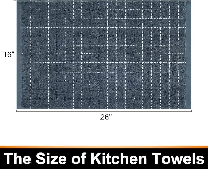 Mordimy 100% Cotton Terrycloth Kitchen Towels and Dishcloths Sets, Soft and - Image 7