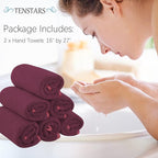 TENSTARS Silk Hemming Hand Towels - Image 2