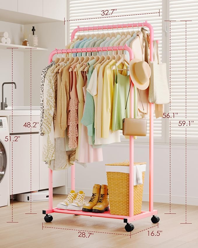 Clothes Rack - Double Rods Clothing Rack - Image 2