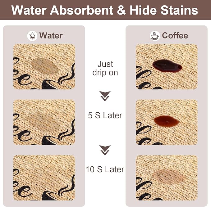 Absorbent Coffee Mat, Fashion Dish Drying Mat - Image 3