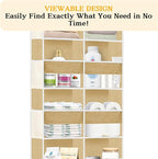 Over the Door Organizer 5 Tiers, Extra Large Behind Door Storage of 10 - Image 6