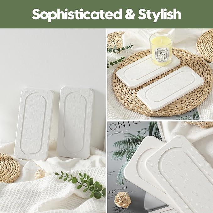 2Pack Water Absorbing Stone Tray - Image 3