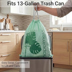 happimess 13.2 Gallon Drawstring Trash Bags, Compostable, Bio-Based - Image 4