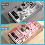 25 PCS Drawer Organizer Set, 4 Size Makeup Drawer Divider Organizer - Image 6