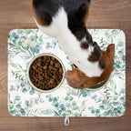 Spring Sage Green Leaves Dish Drying Mat - Image 9