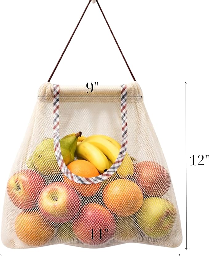 Durable Reusable Hanging Storage Mesh Bags - Image 3