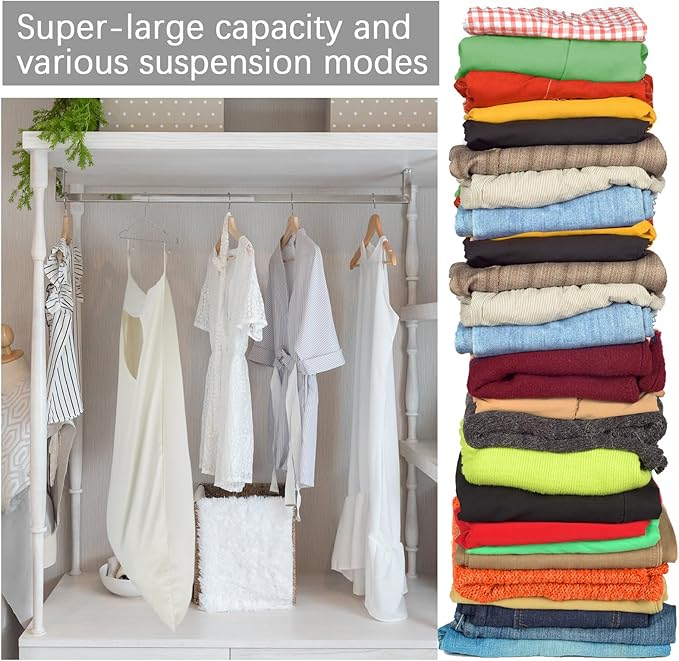 2 Pcs Large Hanging Laundry Hamper Bag 28 x 35 in Over The Door Hamper Space - Image 4