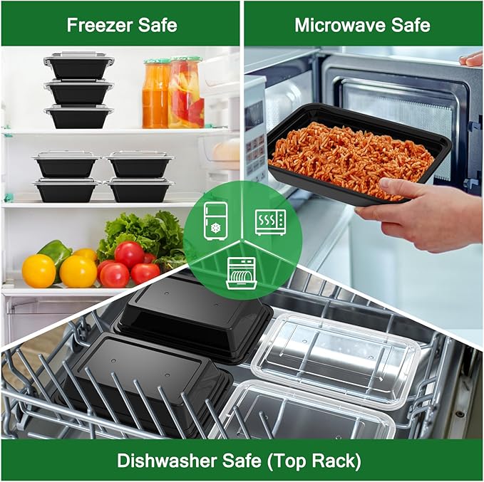 50 Pack 32 oz Meal Prep Containers Reusable - Image 5