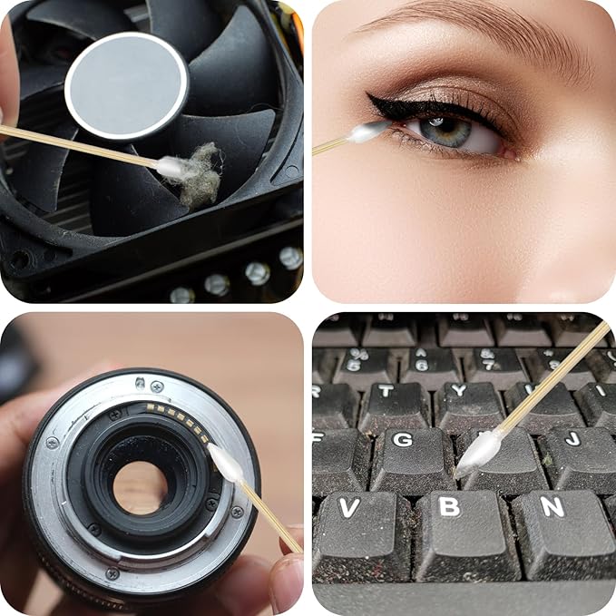 Eyxformula 200 Pcs 6 Inch Gun Cleaning Cotton Swabs - Image 5