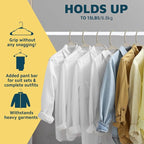 Lifemaster Plastic Clothes Hangers – Heavy Duty Hanger Set, - Image 11