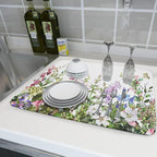 Aportt Spring Summer Floral Dish Drying Mat - Image 6