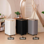 Lagre Laundry Basket with Wheels, Laundry Hamper with Lid, 160L Clothes Hamper - Image 7