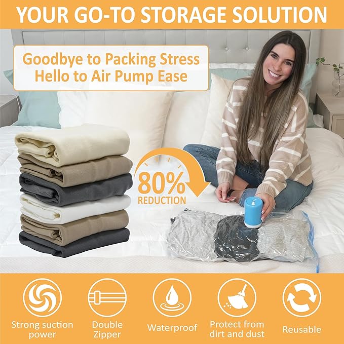 Cozy Essential Travel Vacuum Storage Bags - Image 2