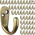 IBosins 50PCS Coat Hooks Wall Mounted Single Prong Robe Hook by IBosins