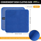 KinHwa Kitchen Washcloths for Dishes Absorbent Microfiber Dish Cloths Quick Dry - Image 8