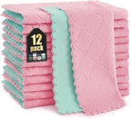 Homaxy 12 Pack Kitchen Cloths Dish Towels, Super Soft and Absorbent Dish Cloths by Homaxy