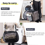 Collapsible Laundry Basket, 90L Foldable Pop-up Laundry Hamper - Image 5