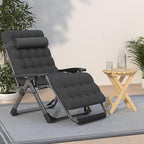Suteck Oversized Zero Gravity Chair,33In XXL Lounge Chair w/Removable Cushion&Headrest, Reclining Camping Chair w/Upgraded Lock and Footrest, Reclining Patio Chairs Recliner for Indoor Outdoor,500LBS - Image 2