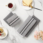 Kitchen Dish Towels for Drying Dishes, Large Cotton Kitchen Towels, Stripped - Image 6