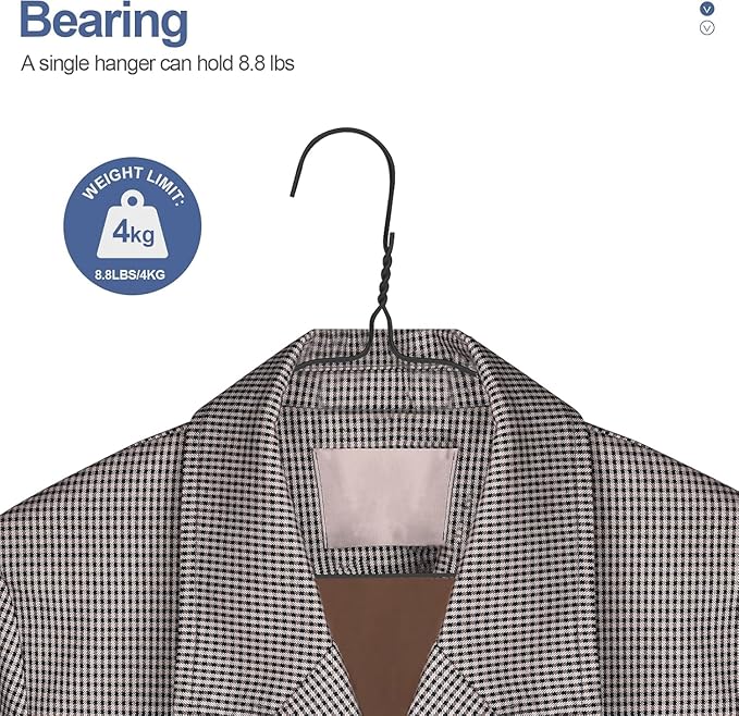 SPECILITE Wire Hangers 150 Pack, Metal Wire Clothes Hanger Bulk - Image 2