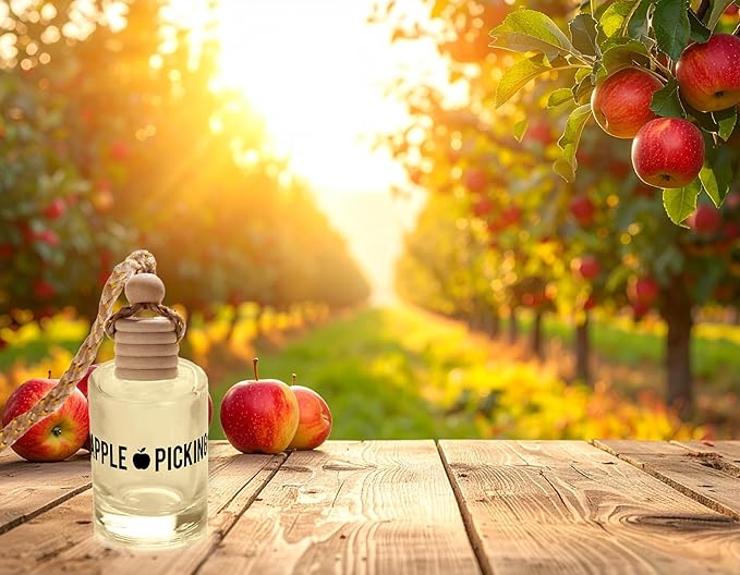 Fresh Autumn Apple Scented Car & Closet Air Freshener – Hanging Essential Oil - Image 2