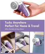 Ruidla Fabric Shaver Lint Shaver Defuzzer, Electric Lint Remover, Rechargeable - Image 7