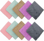 Microfiber Cleaning Cloth Lint Free Cleaning Rags, 10 Pack Fast Drying Dish Rags - Image 2