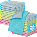 AIDEA Non Scratch Wire Dishcloth 24PK, Upgraded Wire Dishwashing Rag by AIDEAHOME
