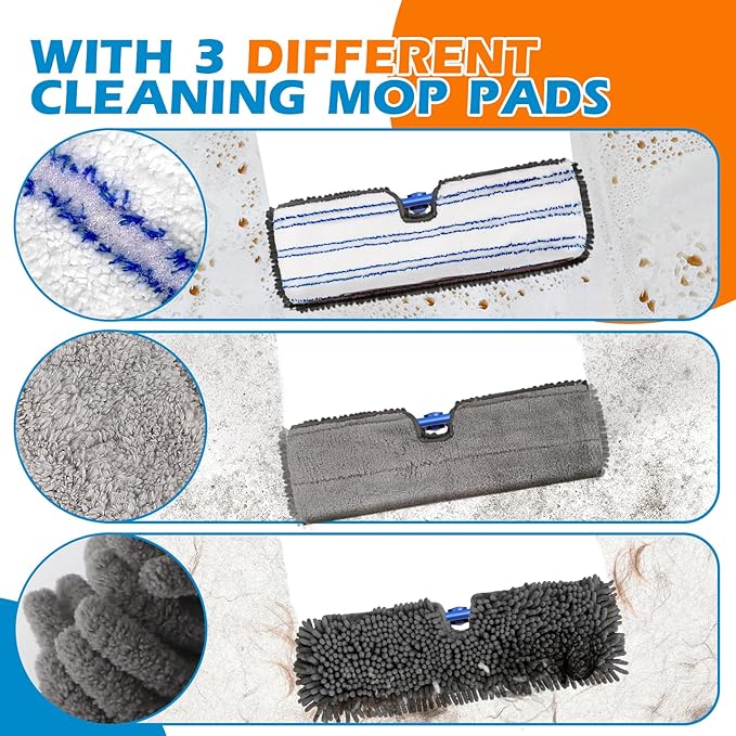 Mops for Floor Cleaning, Masthome Flat Dust Mop - Image 4