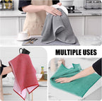 Homaxy Premium Kitchen Towels, Large Cotton Kitchen Hand Towels, Flat and Terry - Image 4